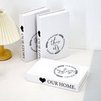 Decorative Simulation Books – Modern White Faux Props for Home Decor