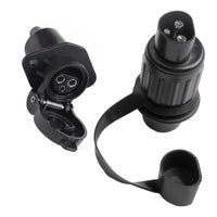 12V 3Pin Trailer Socket – Round Pole Connector for Caravans Trucks and Boats