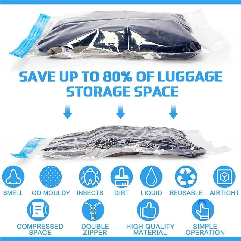 Travel Compression Bags – Vacuum Seal Storage for Luggage and Cruise Packing