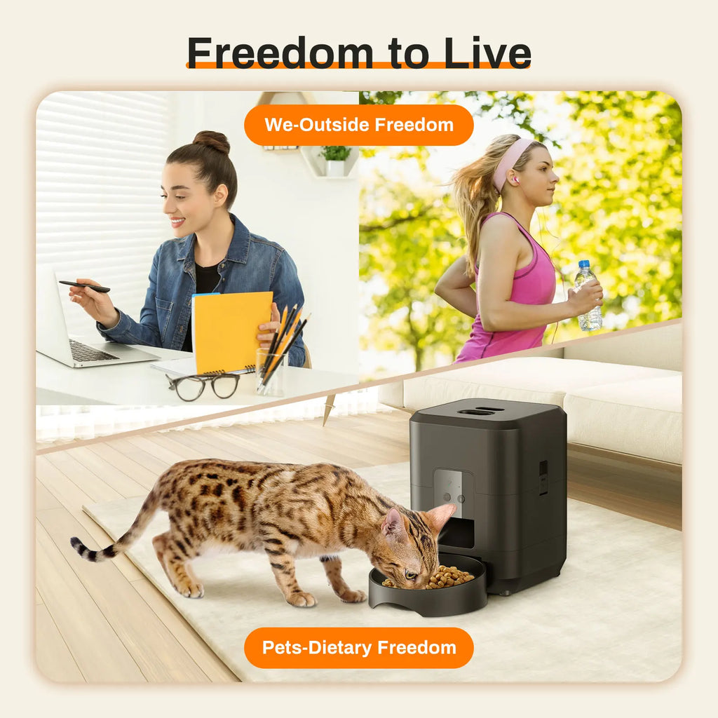 Automatic Pet Feeder – Timed Food Dispenser for Cats and Dogs