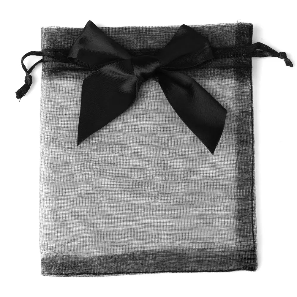 Organza Drawstring Gift Bags – Bowknot Pouches for Wedding Jewelry Packing