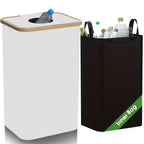 100L Kitchen Recycling Bin – Removable Tote Bags for Waste Sorting