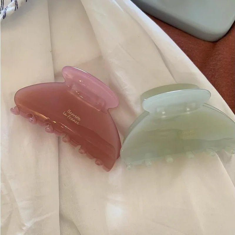 Medium Acetate Hair Claw – Elegant Shark Clip for Women Hair Styling
