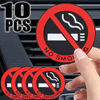 No Smoking Warning Decal – Adhesive Safety Sign for Cars and Home
