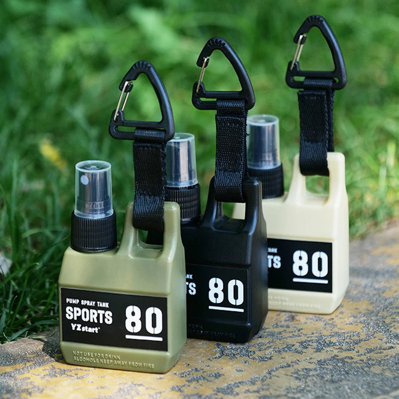 Portable 80ml Spray Bottle – Refillable Cosmetic Container for Outdoor Travel