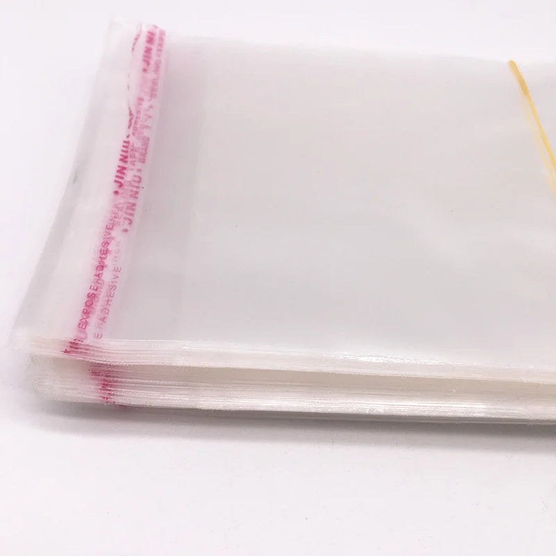 Resealable Clear OPP Bags – Adhesive Plastic Pouches for Jewellery Packaging