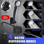 Rechargeable Portable Shower – 6000mAh LED Electric Pump for Outdoor Camping