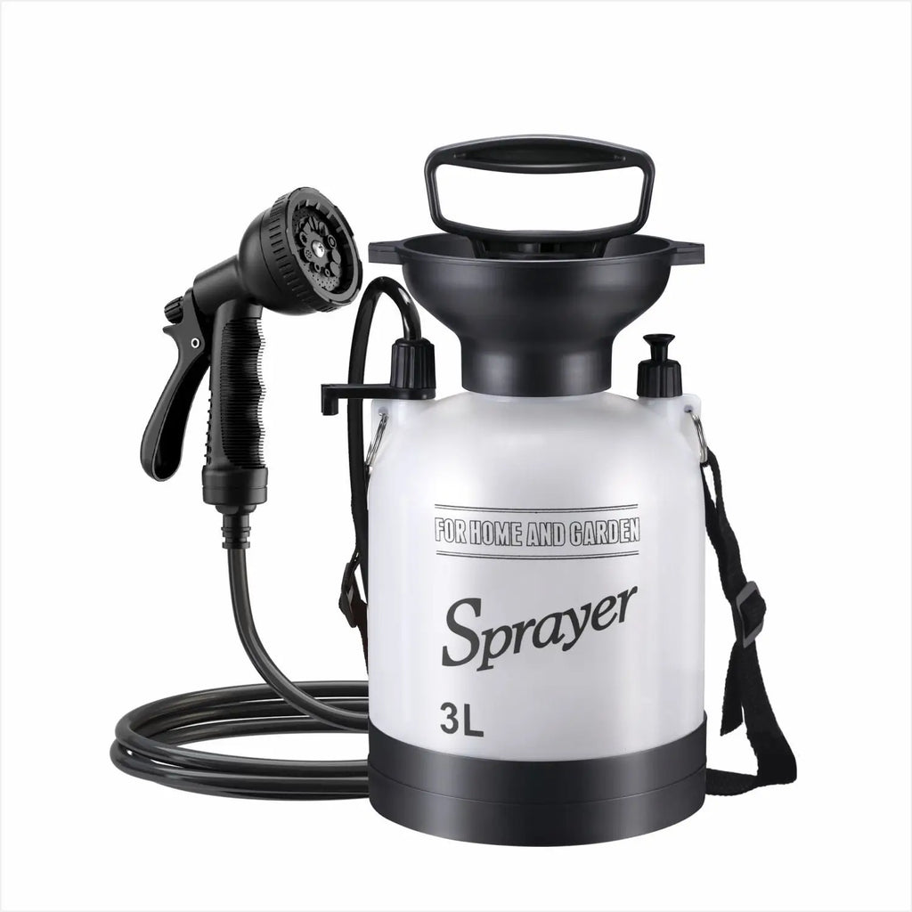Portable Manual Camping Shower – 3/5/8L Pump for Pet Bath and Car Wash