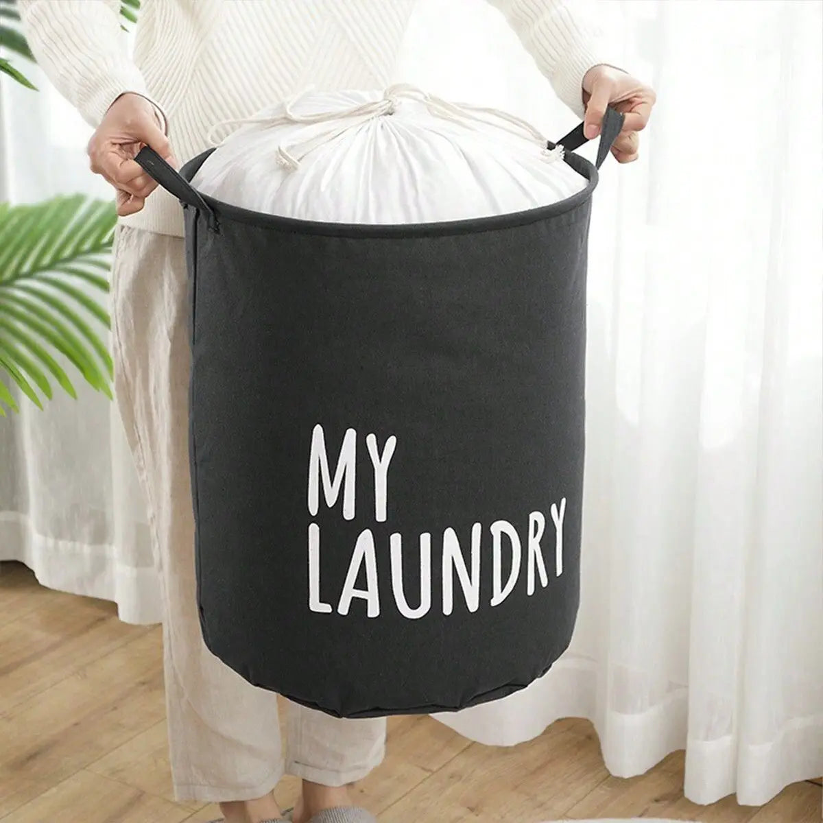 Foldable Waterproof Laundry Basket – Large Capacity Storage for Home and Toys