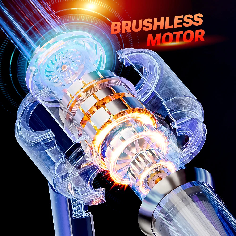 Portable Cordless Handheld Vacuum – High-Power Suction for Car and Home