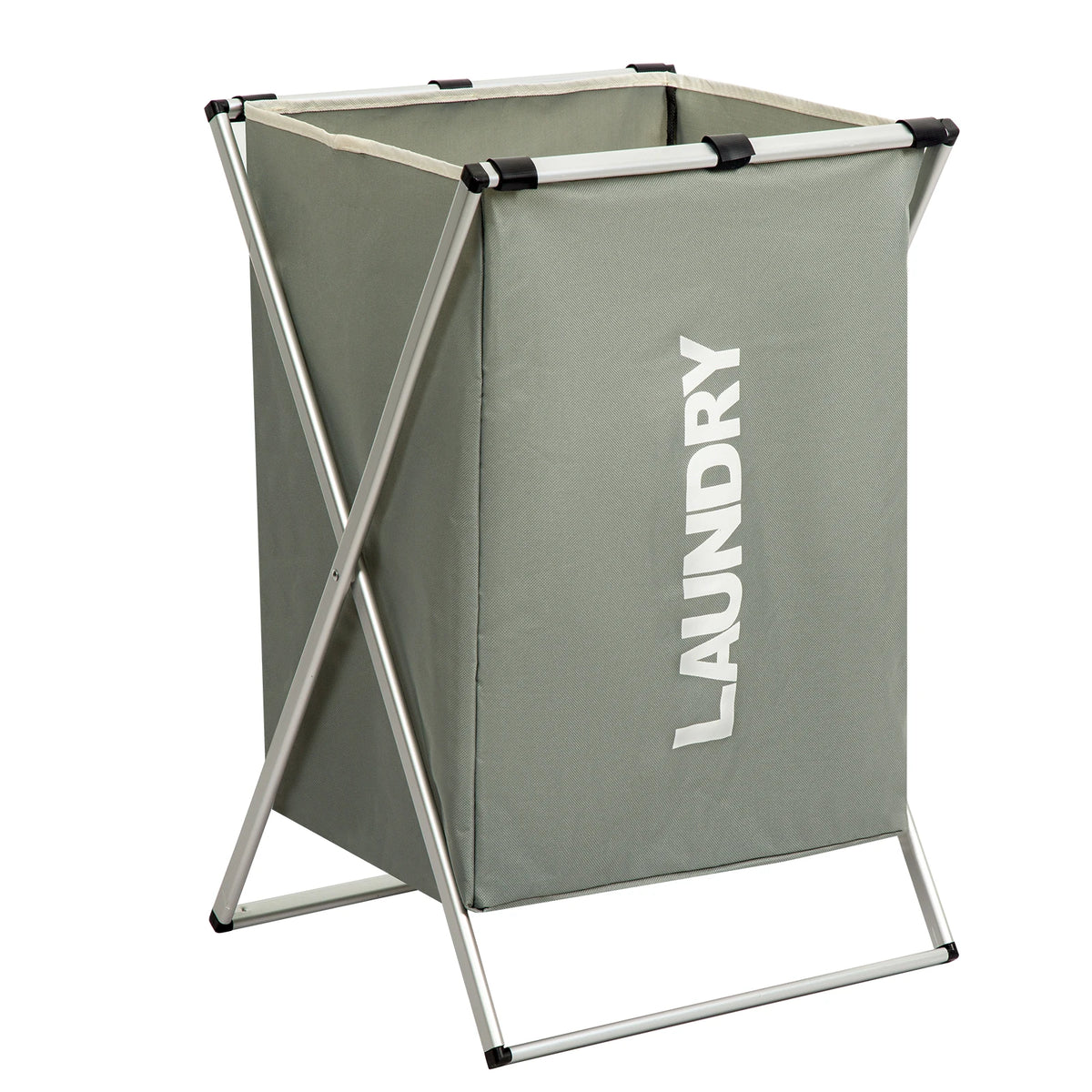 Large 3-Section Laundry Hamper – Foldable Divider Basket for Clothes Storage