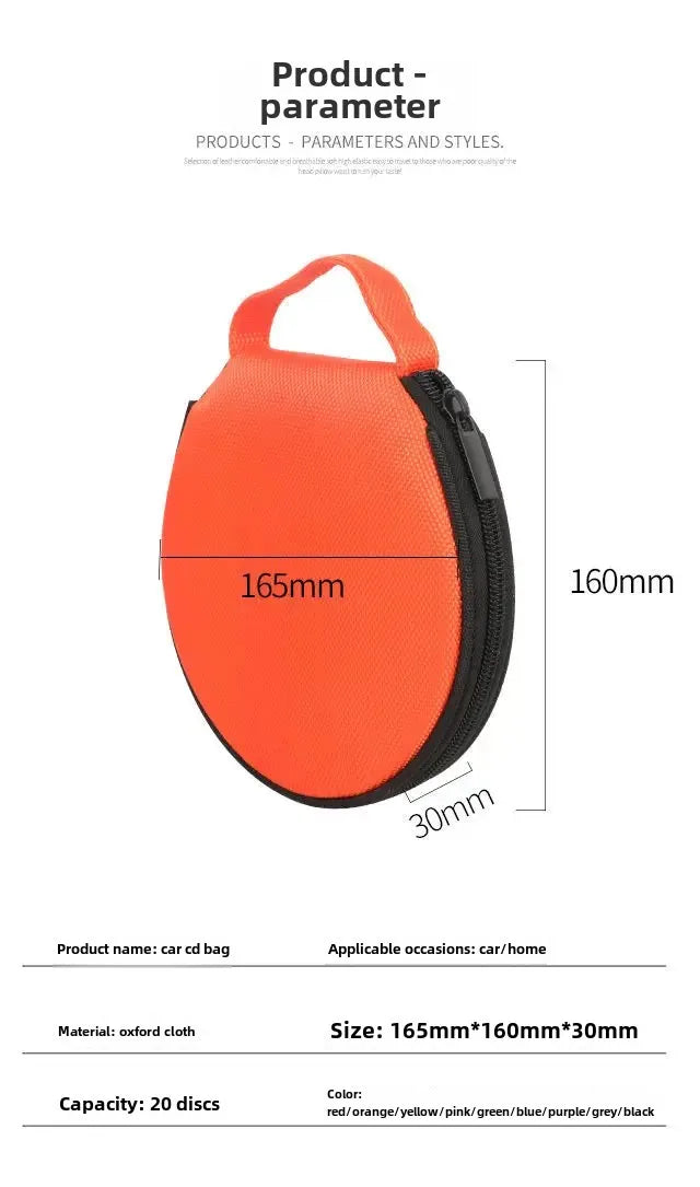 Car CD Storage Organizer – Portable Disc Case for Vehicle Media Management