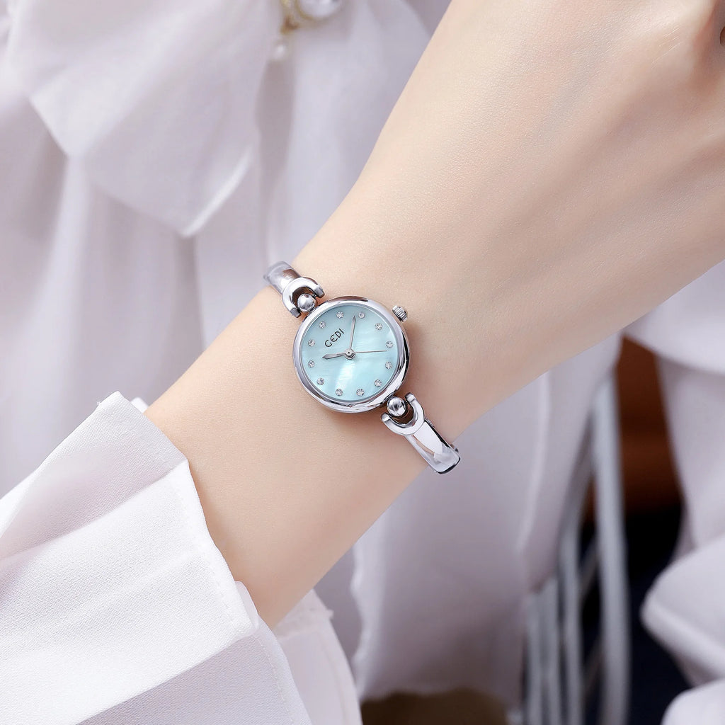 Minimalist Women's Quartz Watch – Waterproof Round Dial for Daily Fashion