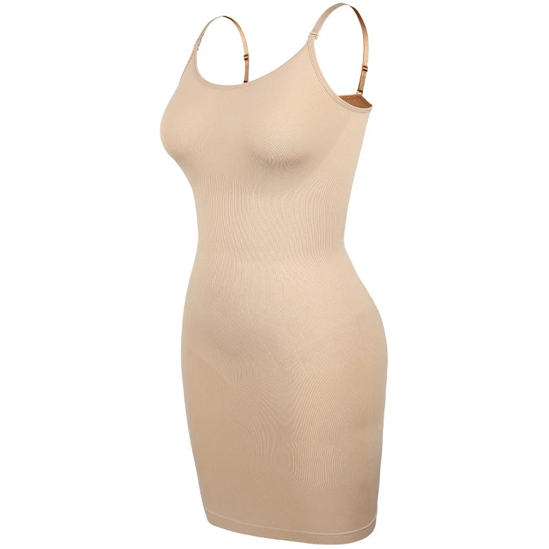 Womens Tummy Control Full Slip – Invisible Body Shaper for Under Dresses