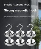 Heavy Duty Magnetic Hooks – Multipurpose Storage for Kitchen and Bathroom
