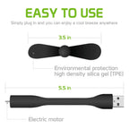 Portable Mini USB Fan – Flexible Bendable Cooling Gadget for Laptop and Travel
