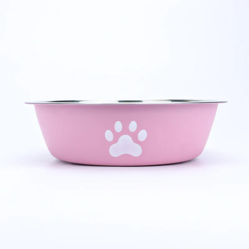 Stainless Steel Dog Bowls – Non-Slip Base for Dog and Cat Feeding