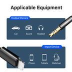 Lightning to 3.5mm AUX Cable – Gold-Plated Audio Adapter for iPhone Devices