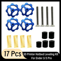 3D Printer Bed Leveling Kit – Spring and Nut Set for Ender 3 and CR-10