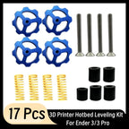 3D Printer Bed Leveling Kit – Spring and Nut Set for Ender 3 and CR-10