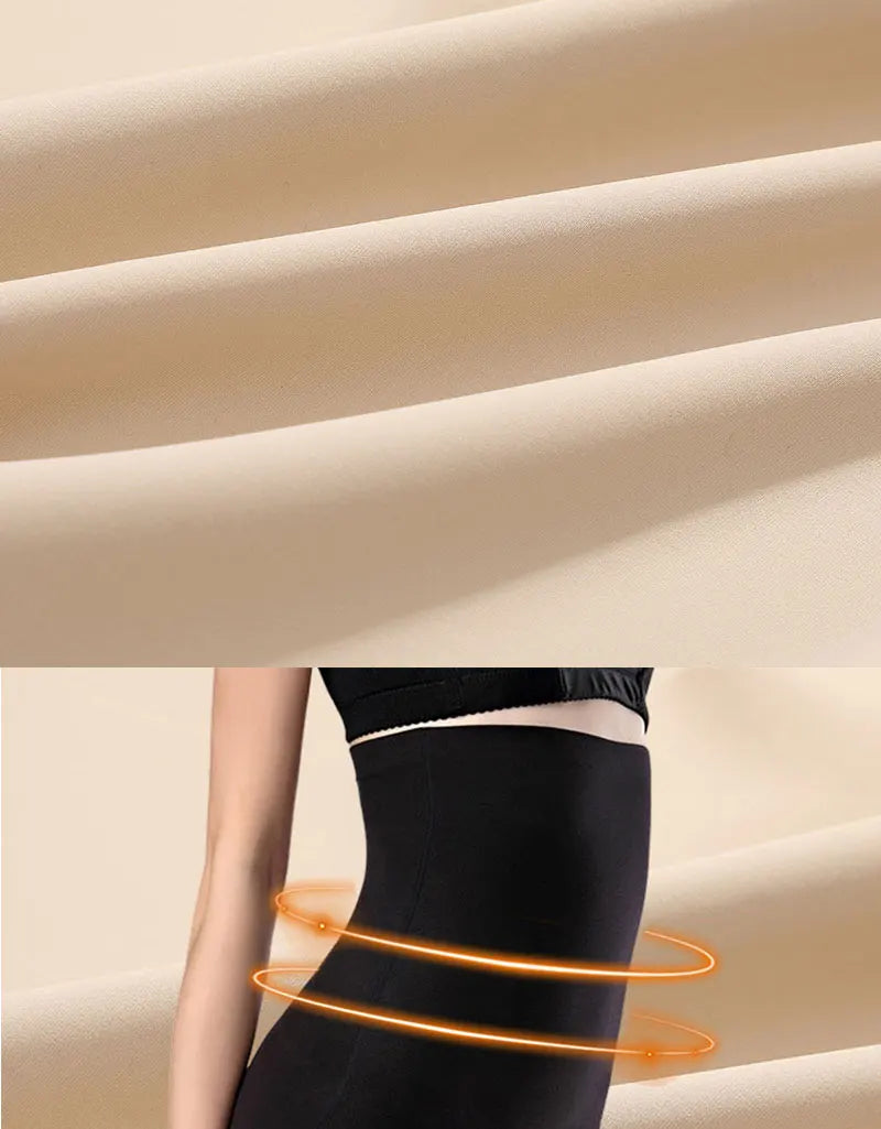 Seamless High Waist Shapewear – Ice Silk Tummy Control Panties for Women