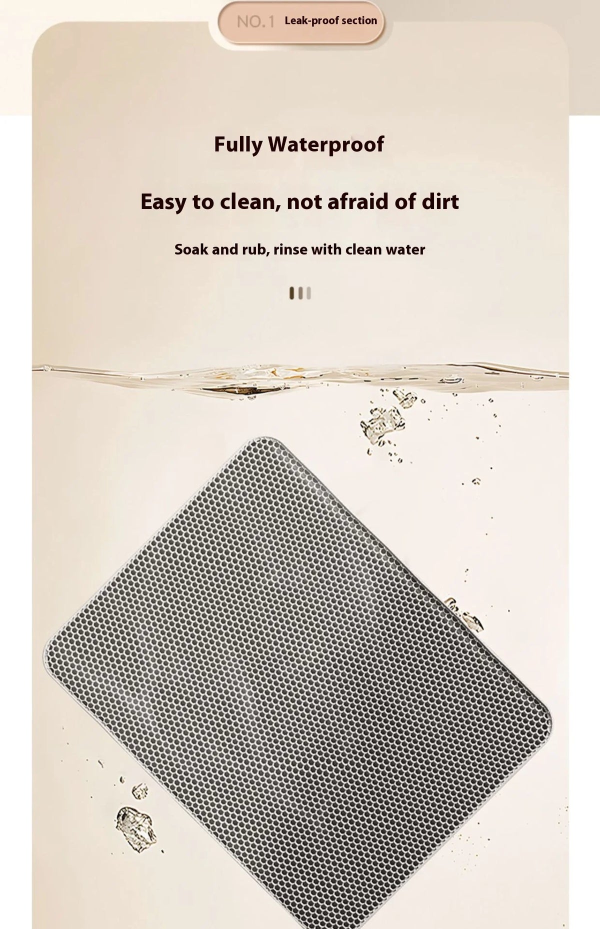 Waterproof Cat Litter Mat – Non-Slip Sand Trapping for Indoor Kittens