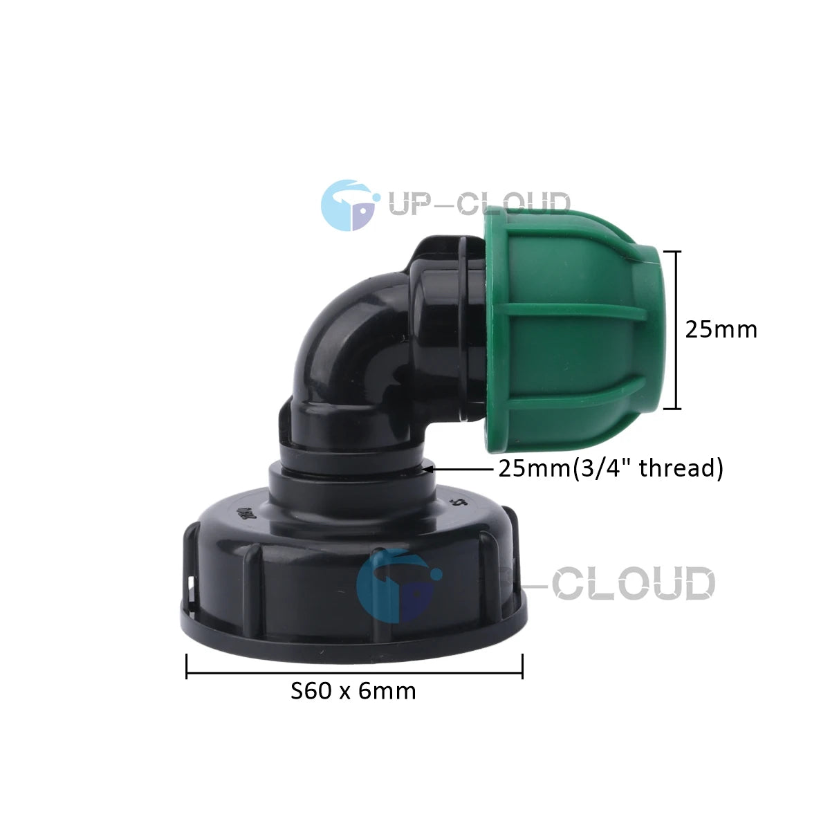 IBC Tank Adapter – S60 to PE Pipe Fitting for Garden Irrigation Systems