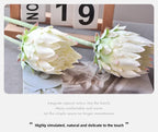 Artificial King Protea Flower – 25 Inch Faux Botanical for Home Wedding Decor