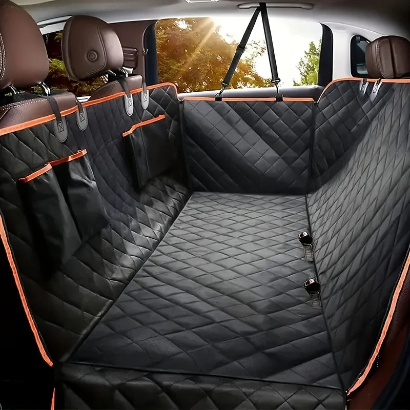 Waterproof Dog Car Seat Cover – Scratch-Resistant Hammock for Pet Travel