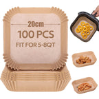 Disposable Air Fryer Parchment Liners – 9 Inch Nonstick Paper for Baking