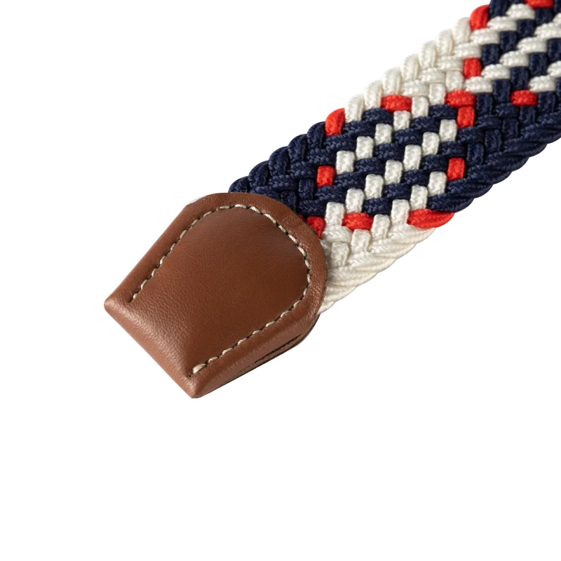 Woven Elastic Canvas Belt – Stretch Braided Buckle Strap for Casual Jeans