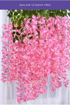 Silk Wisteria Hanging Vines – 110cm Artificial Flower Garland for Wedding Decor