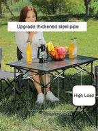 Aluminum Folding Camping Table – Lightweight Portable Desk for Picnics