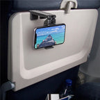 Airplane Phone Holder – Foldable Adjustable Travel Stand for Flight Seats