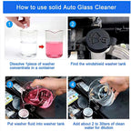 Effervescent Glass Cleaner Tablets – Concentrated Windshield Wash for Car Care