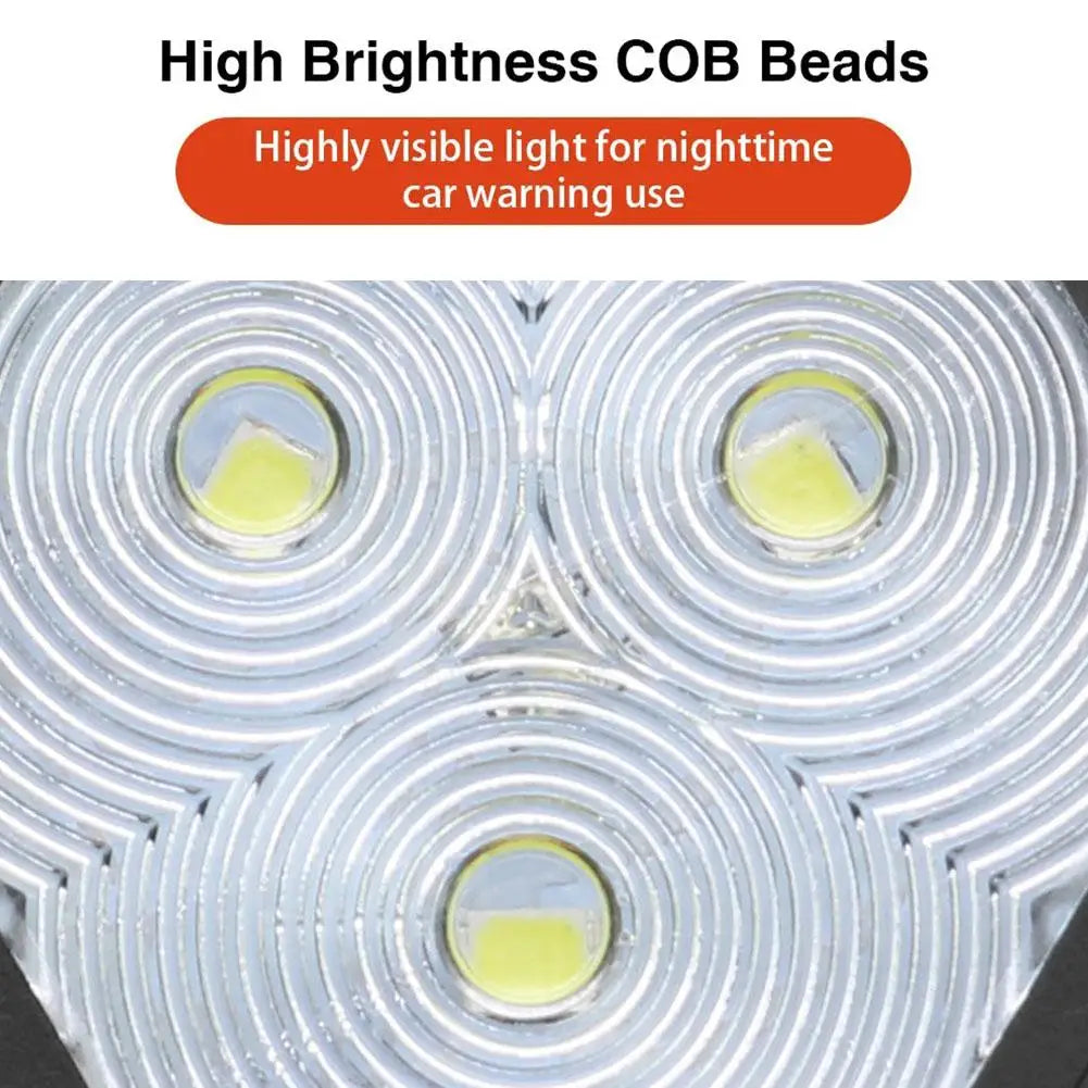 Magnetic Rotating LED Warning Light – Rechargeable Signal for Road Safety