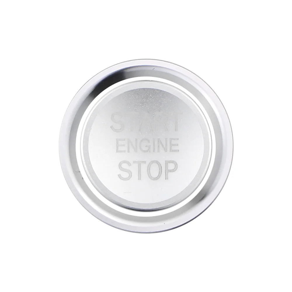 Aluminum Ignition Button Ring – Decorative Engine Start Cover for Peugeot