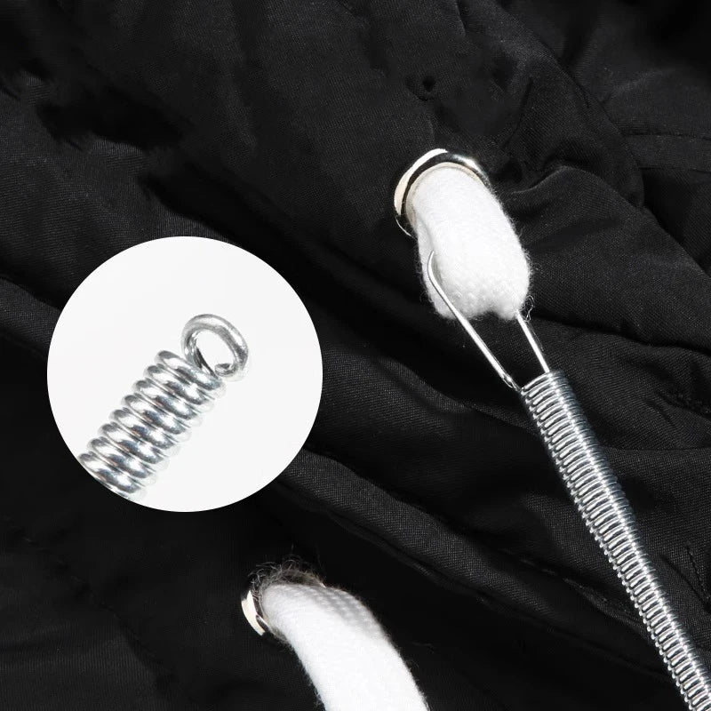 Flexible Metal Drawstring Threader – DIY Elastic Cord Tool for Sewing Projects