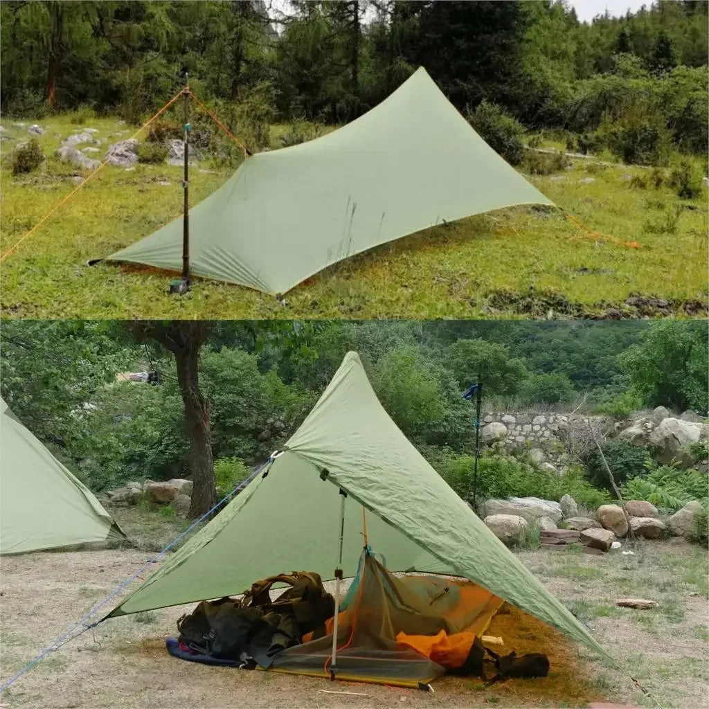 Ultralight Silicone Nylon Tarp – Waterproof Camping Shelter for Backpacking