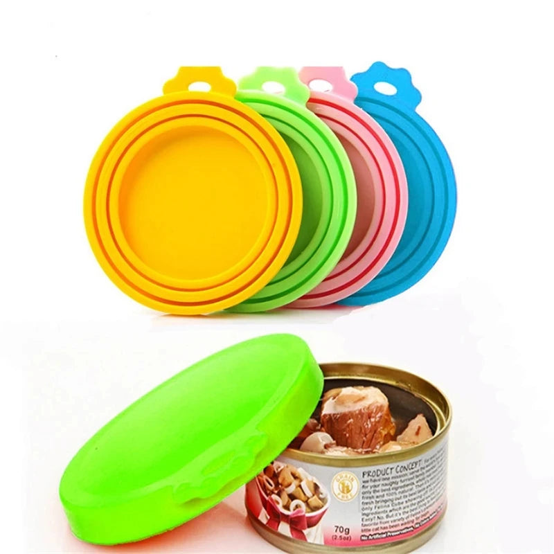 Silicone Pet Food Can Lids – Airtight Reusable Covers for Dogs and Cats