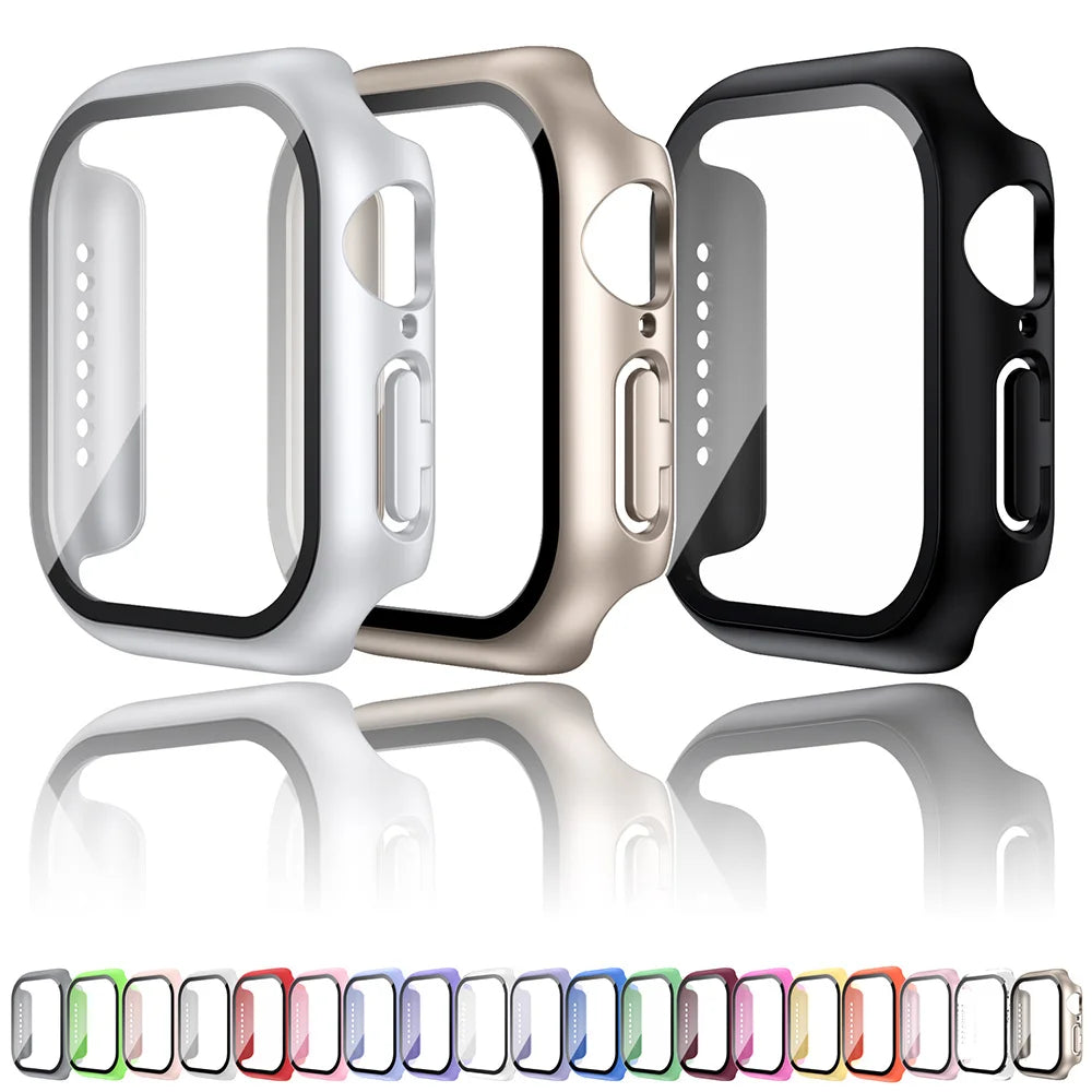 Tempered Glass Case – Protective Screen Cover for Apple Watch Series 10-SE