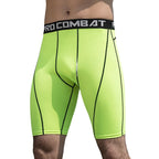 Men Compression Training Shorts – Elastic Gym Leggings for Bodybuilding Workout