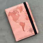 Personalized Passport Cover – RFID Blocking World Map Design for Travel