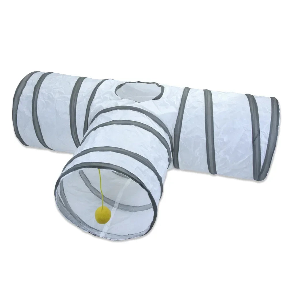 Foldable Pet Tunnel – Interactive Cat Toy for Indoor Training and Play