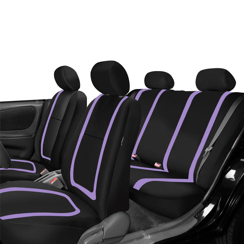 Universal Fabric Car Seat Covers – Breathable Polyester for Truck and SUV