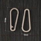 Titanium Alloy Carabiner Keychain – Multifunctional Tool for EDC Gear