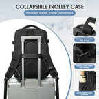 Expandable Travel Laptop Backpack – Large Capacity Business Bag for Men and Women