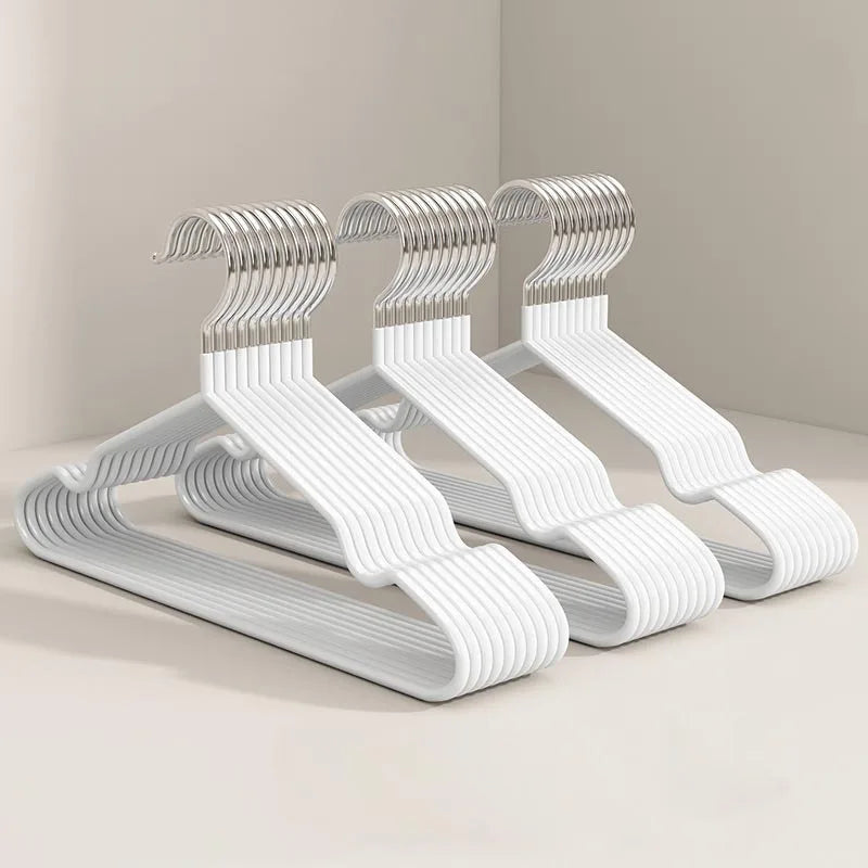 Non-Slip Metal Clothes Hangers – Round Notch Design for Suit and Coat Storage