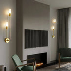 Modern LED Wall Lamp – Minimalist Black and Gold Lighting for Home Decor