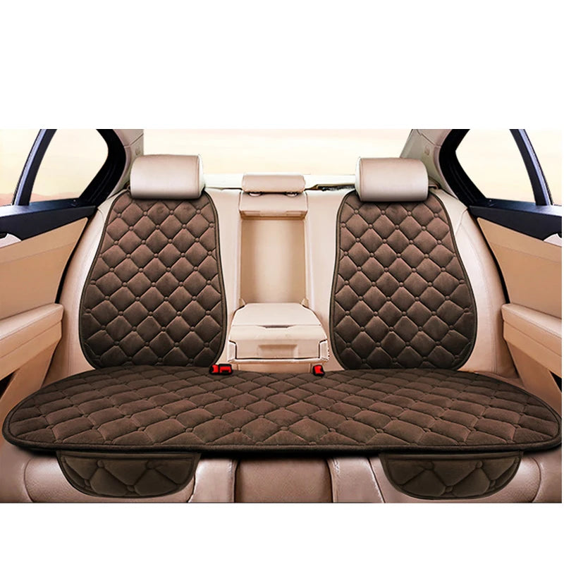 Universal Plush Car Seat Cushion – Winter Warmth for Automotive Interior